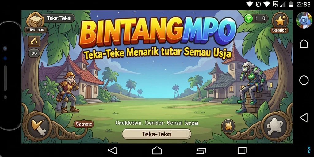 Tampilan antarmuka BINTANGMPO yang menarik dan interaktif.