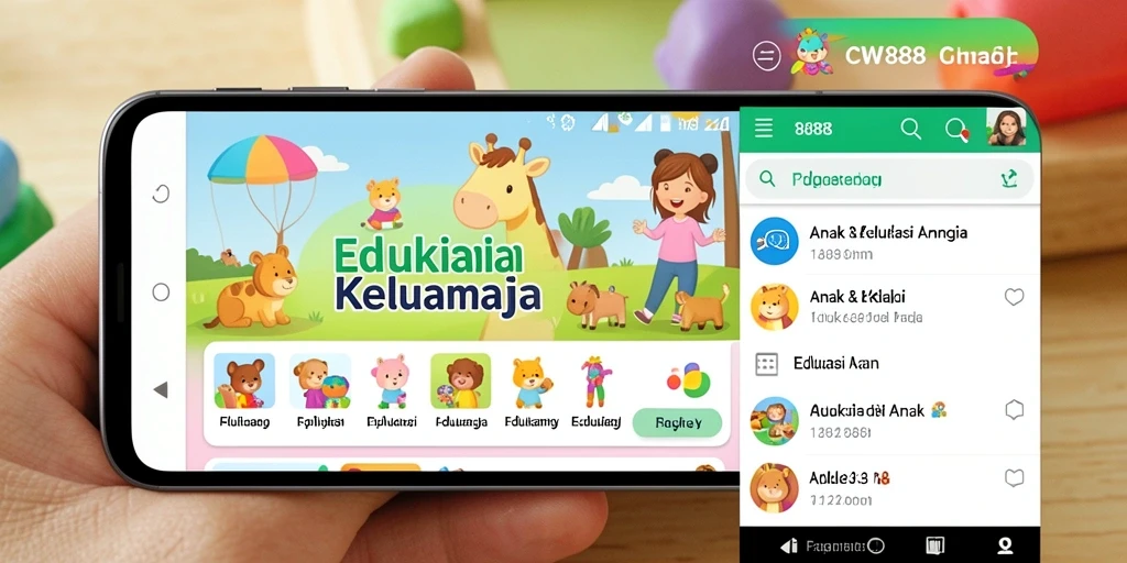 Antarmuka CW8888 yang ceria dan edukatif untuk anak-anak.