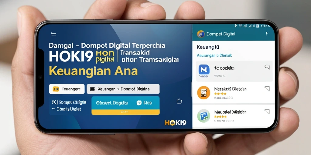 Antarmuka HOKI9 yang ramah pengguna untuk transaksi Dompet Digital.