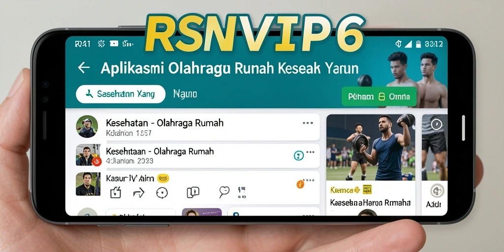 Tampilan antarmuka RSNVIP6 yang ramah pengguna untuk Olahraga Rumah.