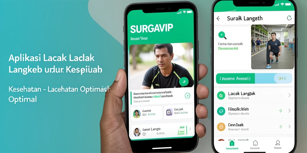 Antarmuka SURGAVIP yang menampilkan data langkah dengan jelas.