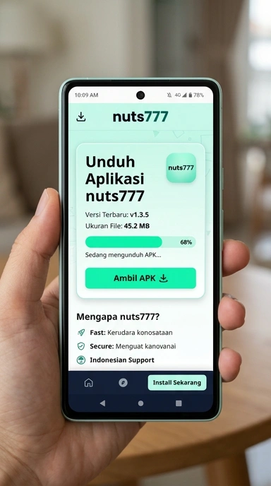 Tampilan halaman APK nuts777
